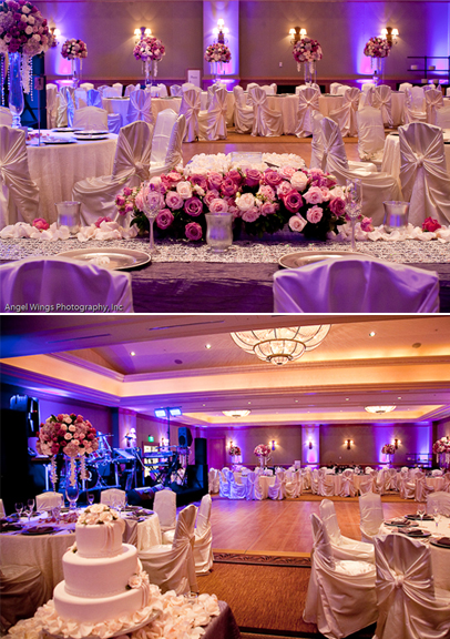 Venue Hyatt Regency Resort Labels Ivory Pink and Lavender Wedding