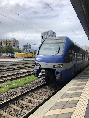 ザルツブルク行きの電車