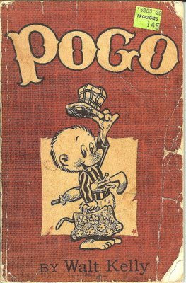 Cover of an old Pogo comic book. The image was taken from http://learning2share.blogspot.com/2007/09/walt-kellys-pogo-small-gallery-of-well.html