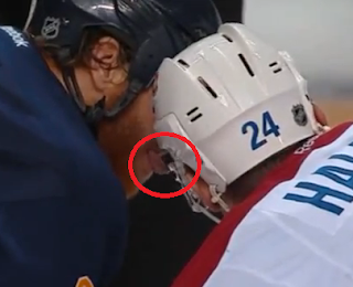 Steve Ott tries to lick Jeff Halpern