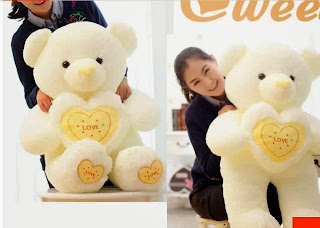 Boneka beruang love 9