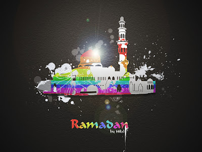 Colorful and abstract ramadan kareem wallpaper