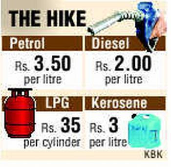  Govt. of India hikes fuel prices in India