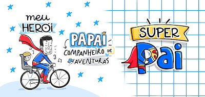 Meu pai heroi - Arte grátis para sublimação de canecas dia dos pais