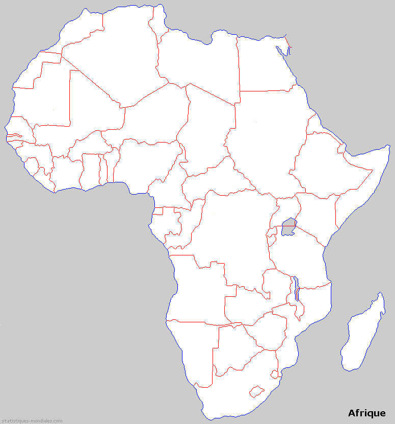 Afrique Carte Vierge