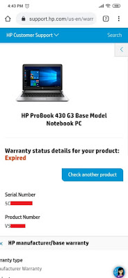 Cara Mengecek Status Garansi Perangkat HP (Hewlett Packard) melalui Smartphone