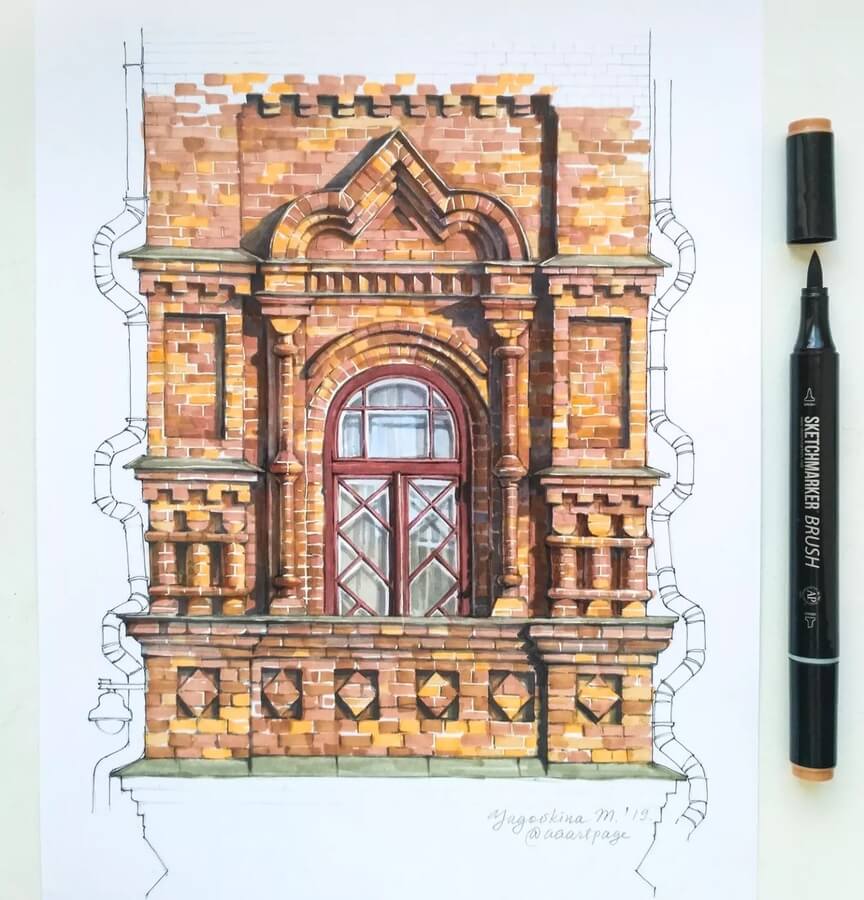 09-ornate-brick-detail-architecture-drawings-yagovkina-maria-www-designstack-co