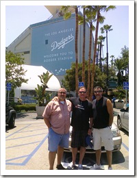 In front of Dodgers Stadium