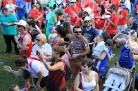 Bajada de cuadrillas de las fiestas de Llano