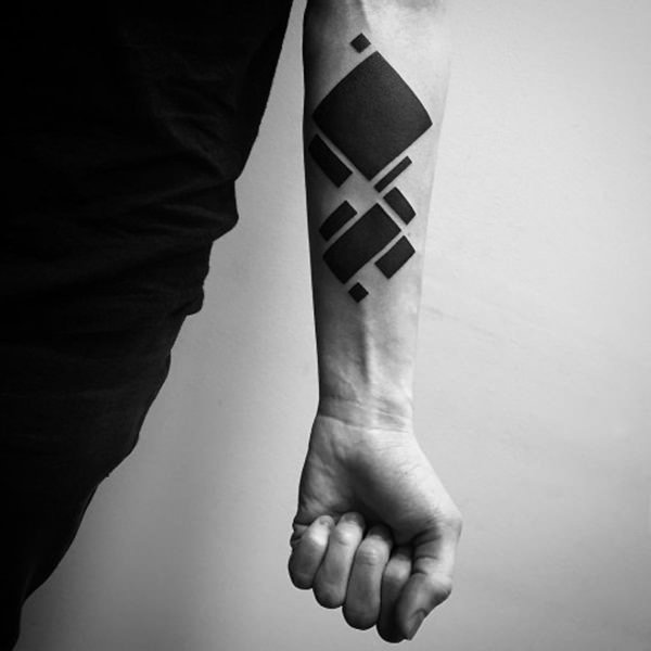 Tatuagens geométricas para homens: 40 ideias estilosas