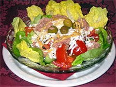 Fish with Cucumber and Tomato