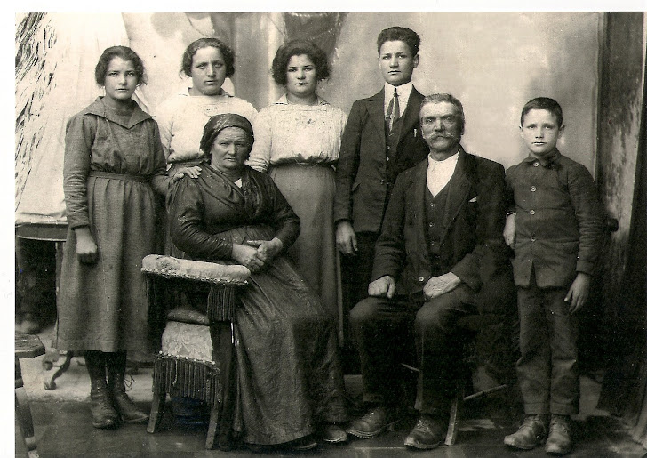 La famiglia di Giacomo e Maria Agata Ganza
