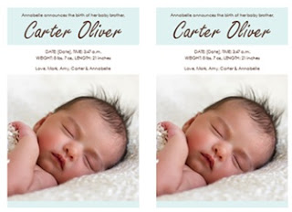 Image: Baby boy birth announcement | Share the joy with this boy birth announcement card template