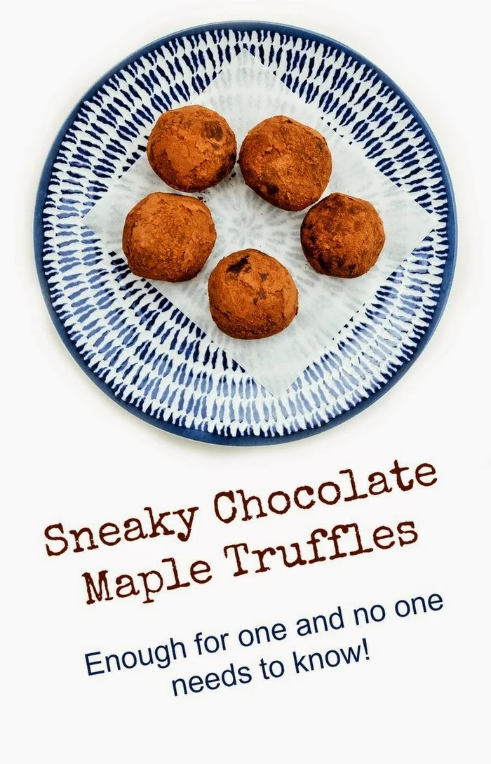 Sneaky Chocolate Maple Truffles