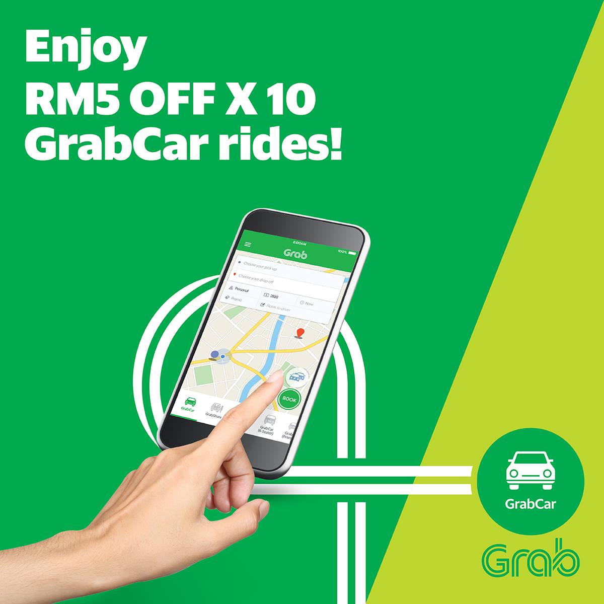 Grab Promo Code RM5 Discount X 10 GrabCar Rides in Kota ...