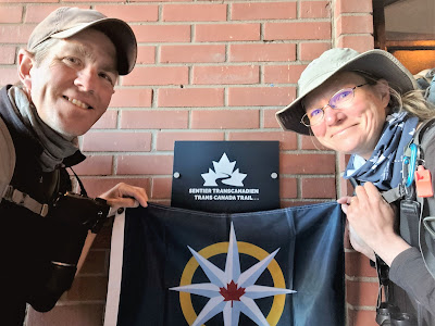 RCGS Expedition Flag on Trans Canada Trail Thru Hiker Blog.