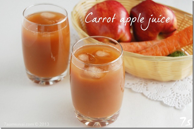 Carrot apple juice