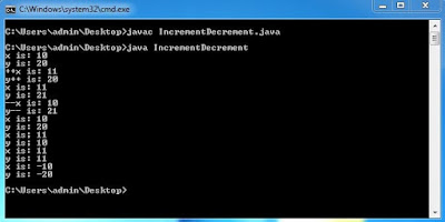 Assignment and Unary Operators-Increment decrement Javaform