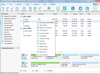 تحميل برنامج EASEUS Partition Master Home Edition 
