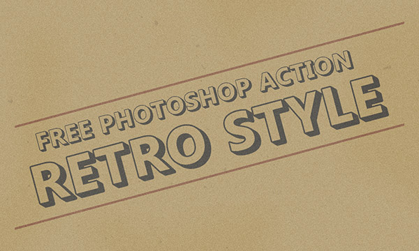 Free Retro Style Effect Photoshop Action