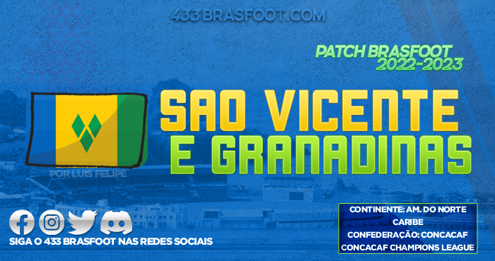 Patch São Vicente e Granadinas Brasfoot 2022 2023