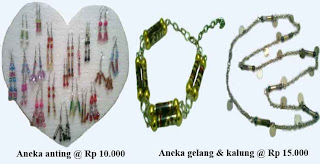 Aneka Anting, Gelang dan Kalung