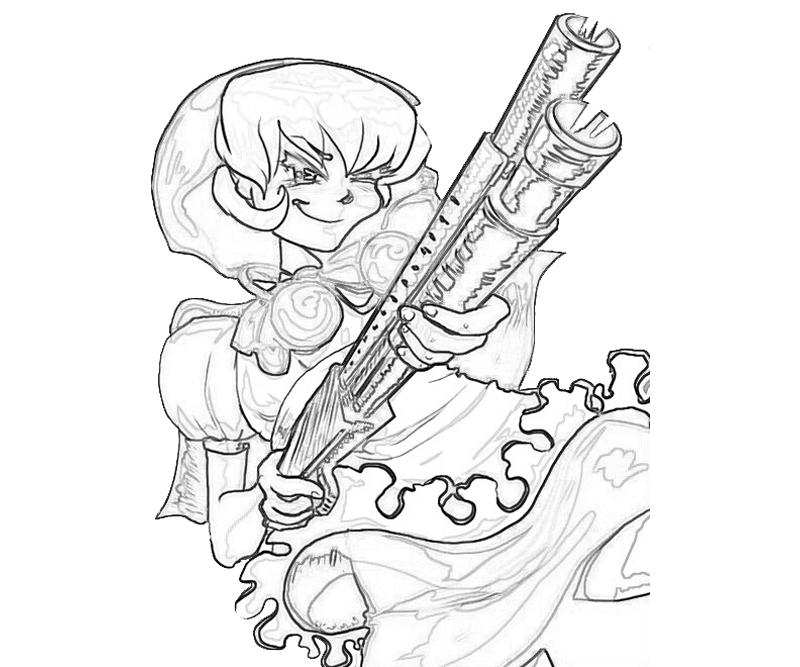 haby-bonnie-hood-gun-coloring-pages