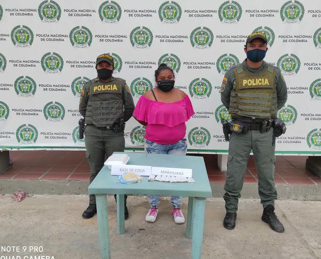 https://www.notasrosas.com/Policía Nacional captura mujer en Maicao, por Tráfico de Estupefacientes