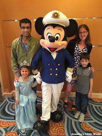 Meeting Mickey Mouse on a Disney cruise ship