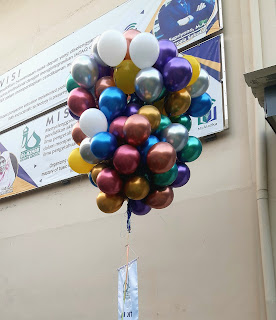 Balon gas acara MPLS di sekolah al azhar kelapa gading