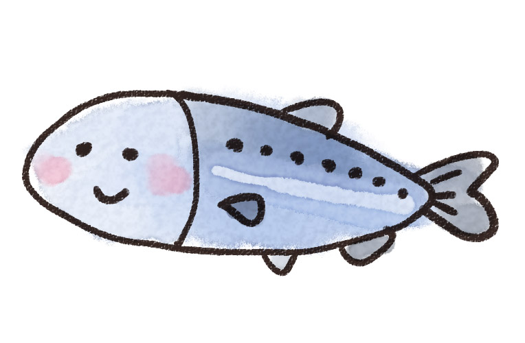 鰯のイラスト 魚 ゆるかわいい無料イラスト素材集