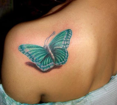 TATUAJE DE MARIPOSA ESPALDA