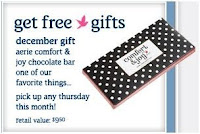 Free Aerie Comfort & Joy Chocolate Bar
