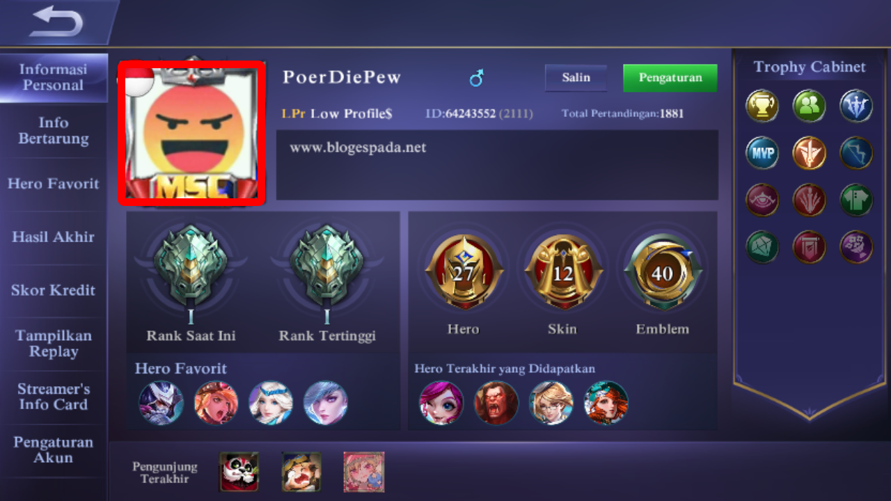 Cara Mengganti Foto Profil Avatar Mobile Legends Dengan Foto Sendiri Asaljeplakcom