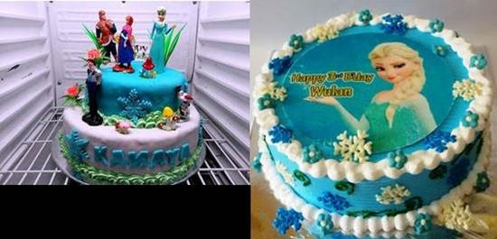 Contoh Kreasi Gambar Kue Ulang Tahun Frozen Untuk Anak