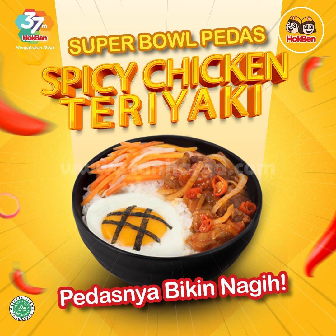 Hokben Promo Super Bowl Spicy Chicken Teriyaki hanya Rp. 31Ribu