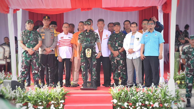 Apel Gelar Pasukan Dalam Rangka Deklarasi Pemilu Damai