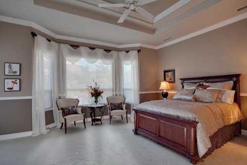 white master bedroom window treatment ideas