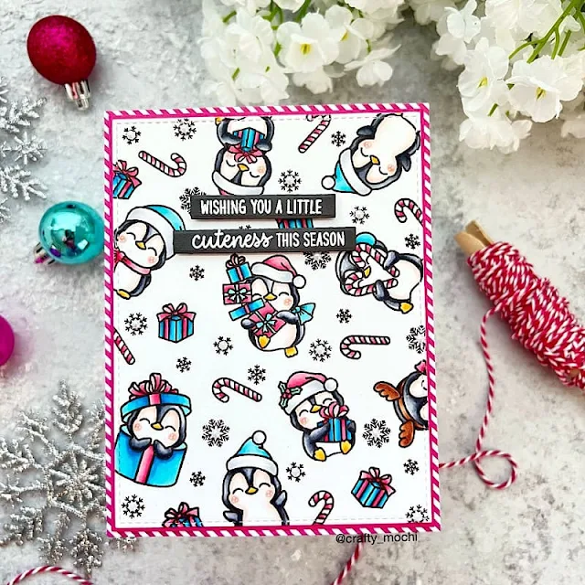 Sunny Studio Stamps: Penguin Party Holiday by Gladys Marcelino