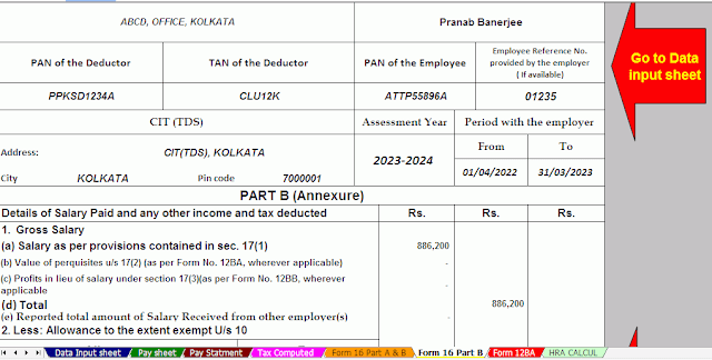 Check the calculation of income tax for employees