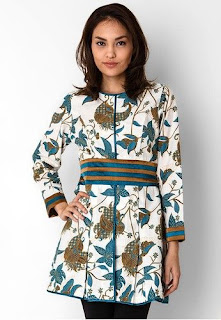Model Baju batik Kombinasi embos