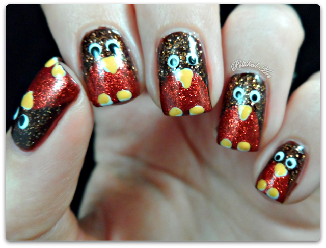 christmas-nail-art-glitter-robins