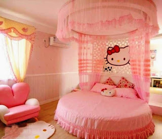 Gambar Kamar Anak Perempuan Hello Kitty Warna Pink