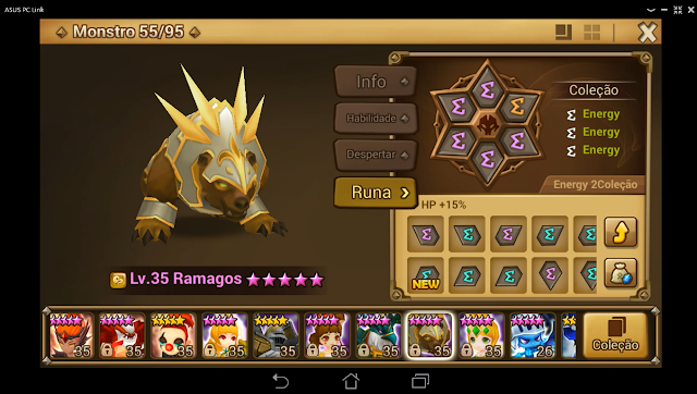 Runas Energy no Ramagos 5 Estrelas