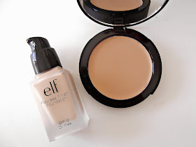 An Image Of e.l.f Flawless Finish Foundation and HD Mattifying Cream Foundation in Porcelain