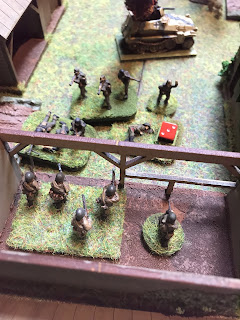 The Soviets in the second barn are assaulted