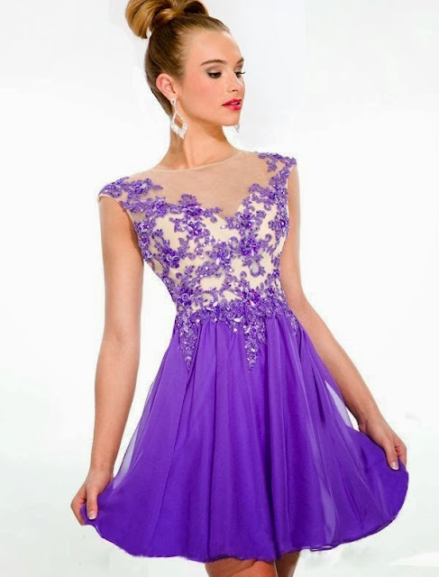 purple homecoming dress