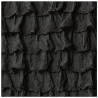 Black Ruffle Shower Curtain