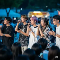 청춘 음악 축제의 현장, 열정 넘치는 공연