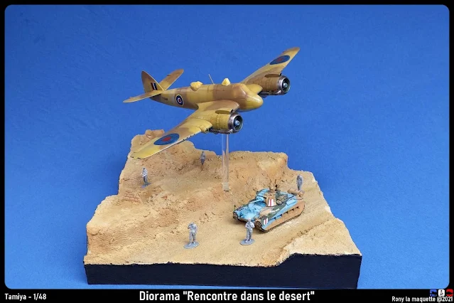 Diorama Beaufighter Mk.VI Tamiya 1/48.